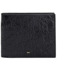 Giuseppe Zanotti - Billetera Albert 2.0 de piel con estampado de piel de cocodrilo - Lyst
