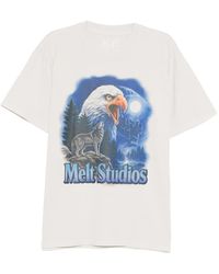 Melt - Eagle-Print T-Shirt - Lyst