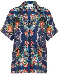 Cara Cara - Portofino Floral-Print Short-Sleeve Top - Lyst