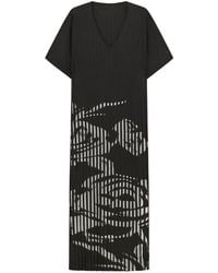 Liviana Conti - V-Neck Floral Print Dress - Lyst