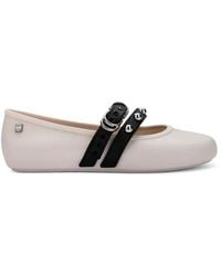 Melissa - Studded Buckle Ballet Flats - Lyst