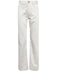 Ami Paris - Gerade Hose Mit Logo-Patch - Lyst