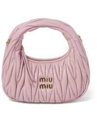 Miu Miu - Mini Wander Matelassé-effect Shoulder Bag - Lyst