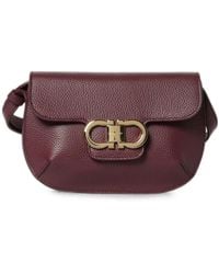 Ferragamo - Mini Double Gancini Cross Body Bag - Lyst