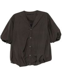 JNBY - Patterned V-Neck Shirt - Lyst