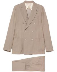 Santaniello - Double-Breasted Peak-Lapel Suit - Lyst