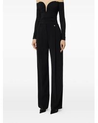 Elisabetta Franchi - Logo-Plaque Trousers - Lyst