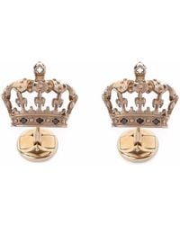 Dolce & Gabbana - 18K Royal Diamond Cufflinks - Lyst