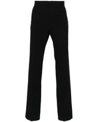Balmain - Star-print Straight-leg Trousers - Lyst