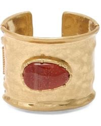 Maliparmi - Hammered Resin-Detail Cuff Bracelet - Lyst