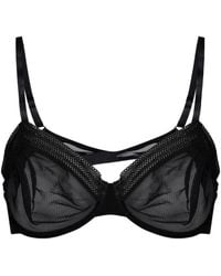 Hanro - Lace-Trim Bra - Lyst