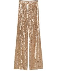 Forte Forte - Crushed-Velvet Flared Trousers - Lyst