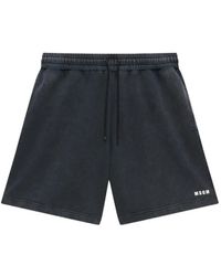 MSGM - Shorts Mit Kordelzug - Lyst
