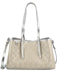 Gucci - Mittelgroßer Gg Emblem Tote Bag - Lyst