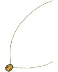 Fred Leighton - 18Kt Pear Shaped Citrine Solitaire Pendant Necklace - Lyst