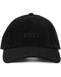 BOSS - Corduroy Logo-Embroidered Baseball Cap - Lyst