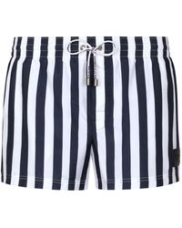 Dolce & Gabbana - Striped Swim Shorts - Lyst
