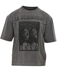 DSquared² - Graphic-Print Loose-Fit T-Shirt - Lyst
