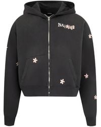 NAHMIAS - Flower Gromes Zip-Up Hoodie - Lyst