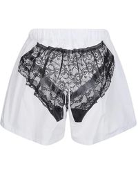 OPEN YY Boxer Shorts Camp Mini Skort in Black | Lyst