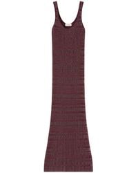 RETORI - Check-Stitch Sleeveless Maxi Dress - Lyst