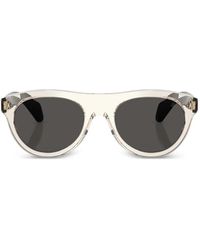 Moncler - Splash Round-Frame Sunglasses - Lyst
