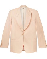 Stella McCartney - Blazer Boutonné À Revers Pointus - Lyst
