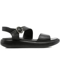 SERGIO MORETTI FIRENZE - Buckle-Fastening Leather Sandals - Lyst