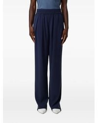 Emporio Armani - Pleated Elasticated-Waist Trousers - Lyst
