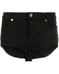 Alexandre Vauthier Wol Shorts Met Geplooid Detail in het Zwart Dames Kleding voor voor Shorts voor Hotpants 