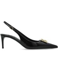 Dolce & Gabbana - 70mm Logo-embossed Slingback Pumps - Lyst