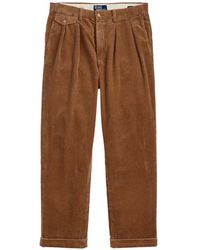 Polo Ralph Lauren - Pleated Corduroy Trousers - Lyst