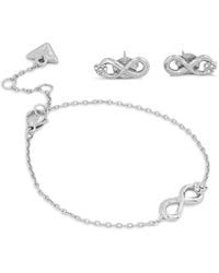 Guess - Love Bites Earrings And Bracelet Set - Lyst