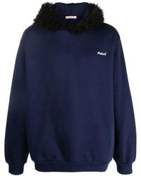Marni - Logo-Embroidered Hoodie - Lyst