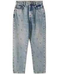 Patrizia Pepe - Eyelet Washed Jeans - Lyst