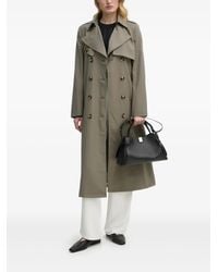 Bruuns Bazaar - Trench Doppiopetto Con Cintura - Lyst