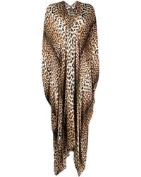Roberto Cavalli - Vestido con estampado de leopardo - Lyst