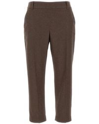 Eleventy - Pressed-Crease Trousers - Lyst