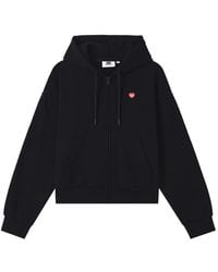 Chocoolate - Heart-Patch Zip-Up Hoodie - Lyst