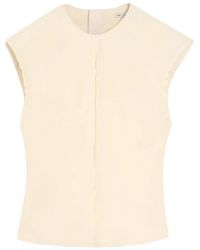 Ami Paris - Raw-Edge Sleeveless Top - Lyst