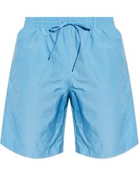 MM6 by Maison Margiela - Drawstring-Waist Swim Shorts - Lyst