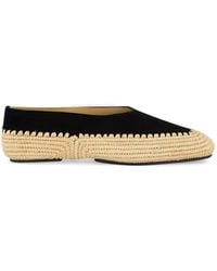 Gabriela Hearst - Strength Suede Raffia Loafers - Lyst