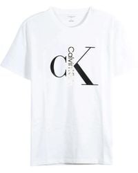 Calvin Klein - Logo-Print Short-Sleeve T-Shirt - Lyst