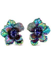 Anabela Chan - 18kt Yellow Gold Vermeil Bloom Poppy Multi-stone Earrings - Lyst