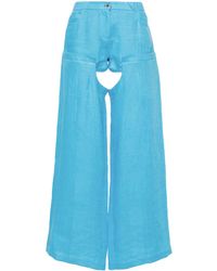 ALESSANDRO VIGILANTE - High-Waist Wide-Leg Trousers - Lyst
