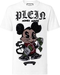 Philipp Plein - T-Shirt Money Mouse Orné De Strass - Lyst
