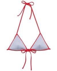 Prada - Interlock Jersey Bikini Top - Lyst
