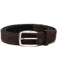 Brioni - Nubuck Braided Belt - Lyst