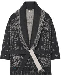Alanui - Cardigan Mit Bandana-Jacquardmuster - Lyst