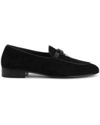 Giuseppe Zanotti - Ewerton Almond-Toe Suede Loafers - Lyst